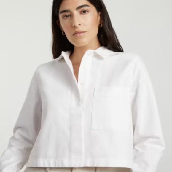 Everlane Tops - NWOT Everlane Cropped Oxford Shirt *FREE* Zara TOP BONUS WHEN YOU BUY NOW